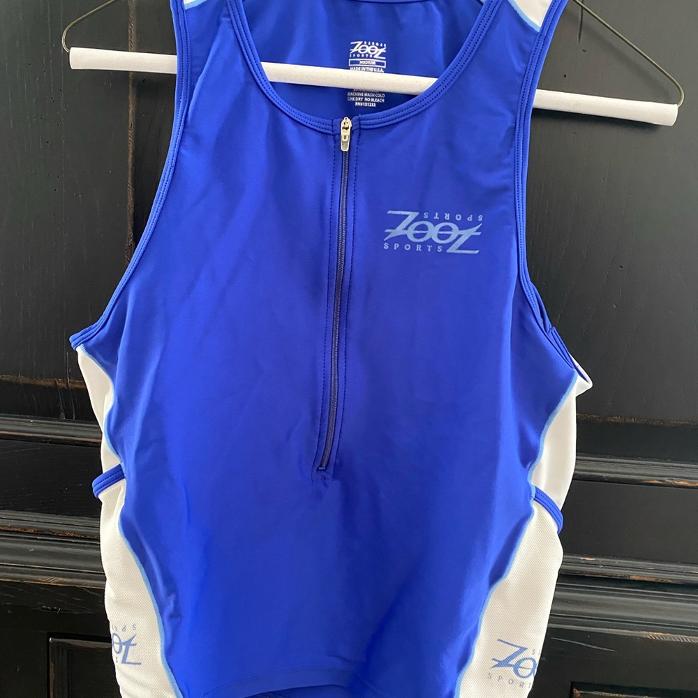 Zoot Blue and White Cycling Tank